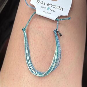 Pura Vida Blue and White Bohemian Bracelet